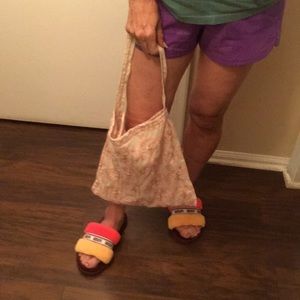 Embroidered tote bag